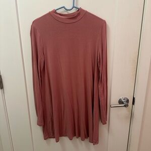 Forever 21 long sleeve pink dress